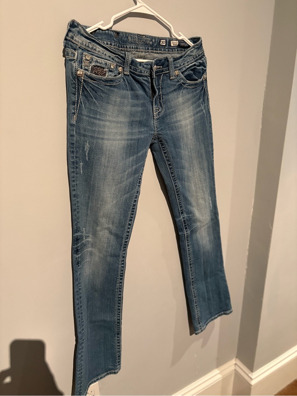 Women’s Miss Me Blue Low Rise Jeans